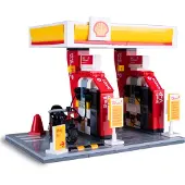 Jamara CaDA Set C66028W: Shell-tankstation, bouwstenen