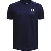 Under Armour Tech 2.0 Trainingsshirt Kids Donkerblauw Wit