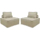 Sweeek - Set van 2 fauteuils modulaire bank - dao