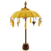 Van der leeden parasol katoen bali mini d50h75cm geel Van der Leeden