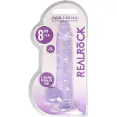 Realrock - realistische dildo - transparant paars - 19cm