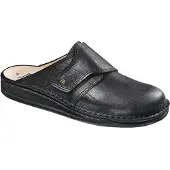 Finn Comfort Muiltjes 'Pantolette Herren 01515 044099 Echtleder in schwarz' zwart
