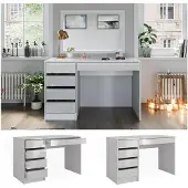 Vicco Kaptafel Sherry Wit/Goud 120 cm zonder spiegel, Model 47288