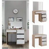 Vicco Kaptafel Sherry Sonoma 90 cm met spiegel, Model 40831