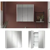Vicco Badkamerspiegelkast Majest Wit 67.4 x 68 cm, Model 40093
