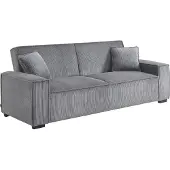 Sweeek 3 zits corduroy slaapbank Lichtgrijs