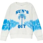 s.Oliver Sweatshirt ecru / blauw