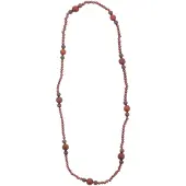 Behave – Ketting – Hout – Boho stijl – Roodbruin – 88 cm
