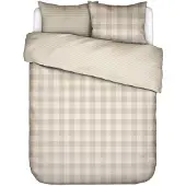 Essenza Dekbedovertrek Chess Oatmeal Satijn-200 x 200 / 220 cm | 2-Persoons