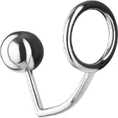 Rimba - RVS Cockring Met Buttplug - Anaal Slot XL
