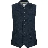 Stockerpoint Klederdracht gilet 'Renato' blauw / navy / bruin