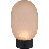 TRIO FACETTE - Tafellamp - Amber - incl. 1x SMD 1,5 W - 4-stappen TOUCH - USB-aansluiting - Oplaadbaar - Snoerloos