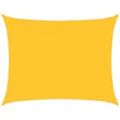 vidaXL Zonnezeil 160 g/m² rechthoekig 6x7 m HDPE geel
