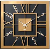 Arti Wandklok TARA ZWART & GOUD MODERN DESIGN