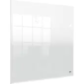 Nobo Draagbaar, Droog Uitwisbaar Mini A4 Whiteboard voor op Bureau/aan de Muur - 450 x 450 Millimeter - Inclusief Marker En Montage Pads - Transparant Acryl