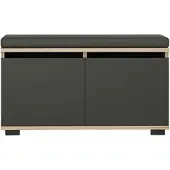 Kalune Design Schoenenkast met bankje Drago | spaanplaat bruin 80x42x35 cm schoenenkasten | NADUVI