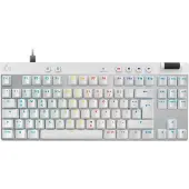 Logitech G PRO X TKL RAPID, Kabel, USB, Magnetisch-mechanische toetsen, QWERTZ-indeling, LED-verlichting, Wit