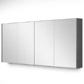 Maxaro Spiegelkast Met Verlichting Modulo 157,6x70cm Donkergrijs Beton