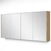 Maxaro Spiegelkast Met Verlichting Modulo 157,6x70cm Naturel Fineer
