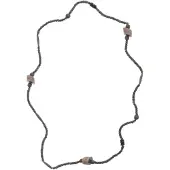 Behave – Kralenketting met houtaccenten – Urban boho stijl – 88 cm