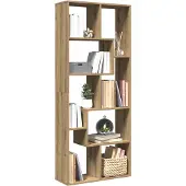 vidaXL Kamerscherm / boekenkast 67x25x161,5 cm hout artisanaal eiken