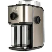 Black & Decker Elektrische koffiemolen - Black+Decker - BXCG151E - 150 W - 12 kopjes - Roestvrij staal