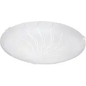 Eglo Margitta 1 - Wand/Plafondlamp - 1 Lichts - Ø245mm. - Wit - Granille Wit, Helder