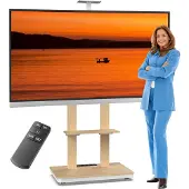 Stralex TV standaard Duolite manueel zwart/walnoot