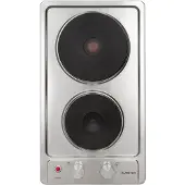 Klarstein Appetito Domino elektrische kookplaat 2 platen 6 standen 3000 watt roestvrij staal