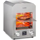Klarstein Hannibal hoge-temperatuur-grill indoor 2.200W 850°C RVS zilver