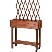 Dobar Moestuinbak met rek (Bruin)