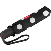 Reisenthel Umbrella Pocket Duomatic Opvouwbare Paraplu - ø 97 cm - Dots Wit