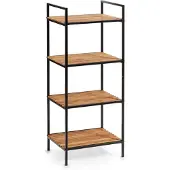 Zeller Staand rek Badkamerrekje van bamboe, met 4 planken, breedte 39 cm