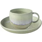 Like. by Villeroy & Boch Kaffeetasse mit Untertasse Perlemor Alga 190 ml