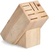 Zeller - Houten messenblok, 25 x 22 x 13 cm