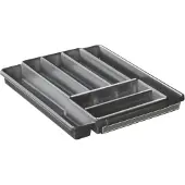 Rotho SUDIS Bereik Uittrekbare bestekbak 7 compartimenten 7525003 39,7x34,1x5,1 cm antraciet