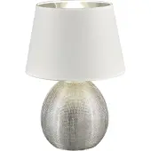 TRIO REALITY LUXOR - Tafellamp - Zilver - excl. 1x E27 4,9 W - Snoerschakelaar