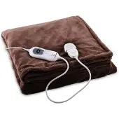 Klarstein Dr. Watson XL elektrische deken 120 W 3 temperatuurniveaus 180 x 130 cm bedieningspaneel