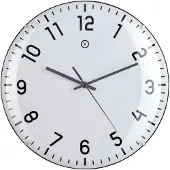 Sompex – 8180 – Wandklok – Kunststof – Ø35,5 cm – Quito – Wit