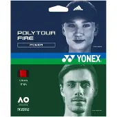 Yonex Tennis besnaring Yonex Poly Tour Fire Red (12 m) 1,25 mm