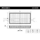 RIDEX 424I0256 Interieurfilter