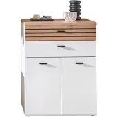 Wohn-Concept Fresno schoenenkast materiaal hout wit mat/artisan eiken