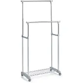 Zeller Kledingrek met wielen, in hoogte verstelbaar 93,5-170 cm