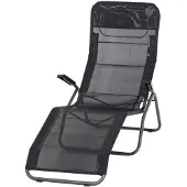 Siena Garden Anco ligstoel 144x72,5x103,5 cm staal/zwart