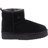 Warmbat Boots Women Wallaby Suede Plateau Black-Schoenmaat 39