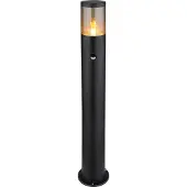 Globo Zwarte terraslamp Xeloo 80 cm - met sensor