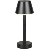 TRIO Oplaadbare tafellamp Vidal zwart
