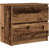 vidaXL Tv-meubel 60x35x54 cm bewerkt hout oud houtkleurig