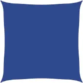 vidaXL Zonnezeil 160 g/m² vierkant 5x5 m HDPE blauw