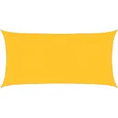 vidaXL Zonnezeil 160 g/m² rechthoekig 2x3,5 m HDPE geel